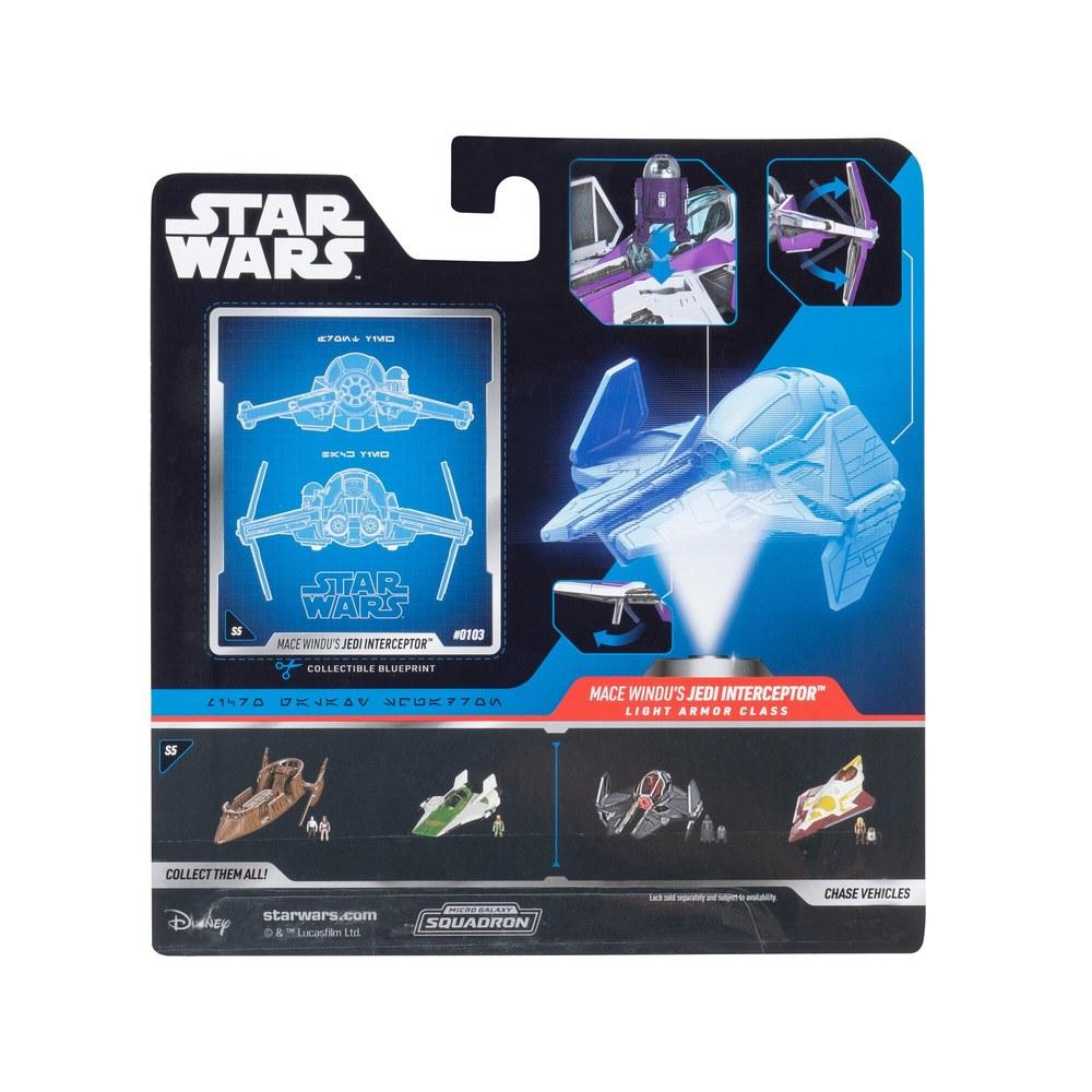 Jazwares Star Wars Micro Galaxy Squadron Mace Windu Jedi Interceptor Mystery Bundle 3-inch Light Armor Scout Vehicles Accessories Amazon Exclusive