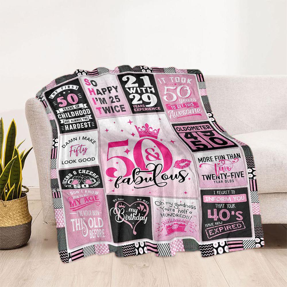 Süße Decken zum 18. Geburtstag eignen sich für Wohnzimmer und sind somit eine ideale Wahl für Reisen im Freien und als Geschenke.