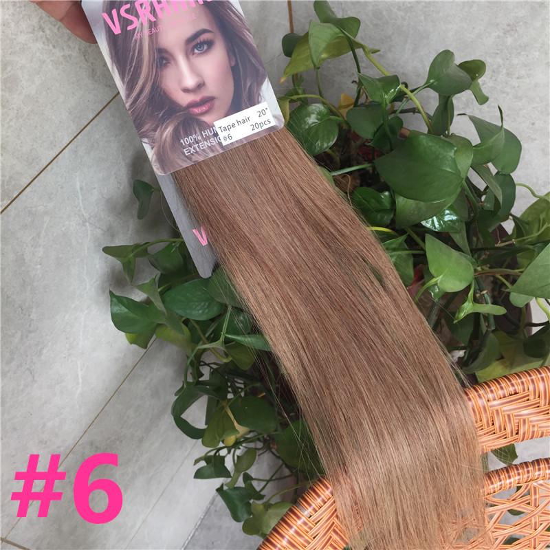 

VSR POP PU Super Tape In Human Hair Extension Blonde Piano Color US Strong Adhesive Tape Hair Extensions For Salon 12 inches&6 months&20 pcs&40%-45%