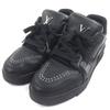 Excellent Sneakers Black Leather Mens 7.5 Used