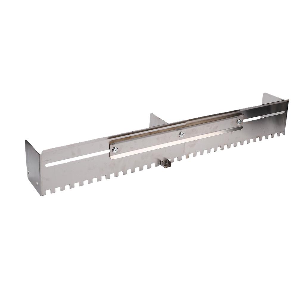 Notched Trowel Mortar Comb 15.75 31.5 Inch Adjustable Stainless Steel Tile Adhesive Spreader for Large Flooring