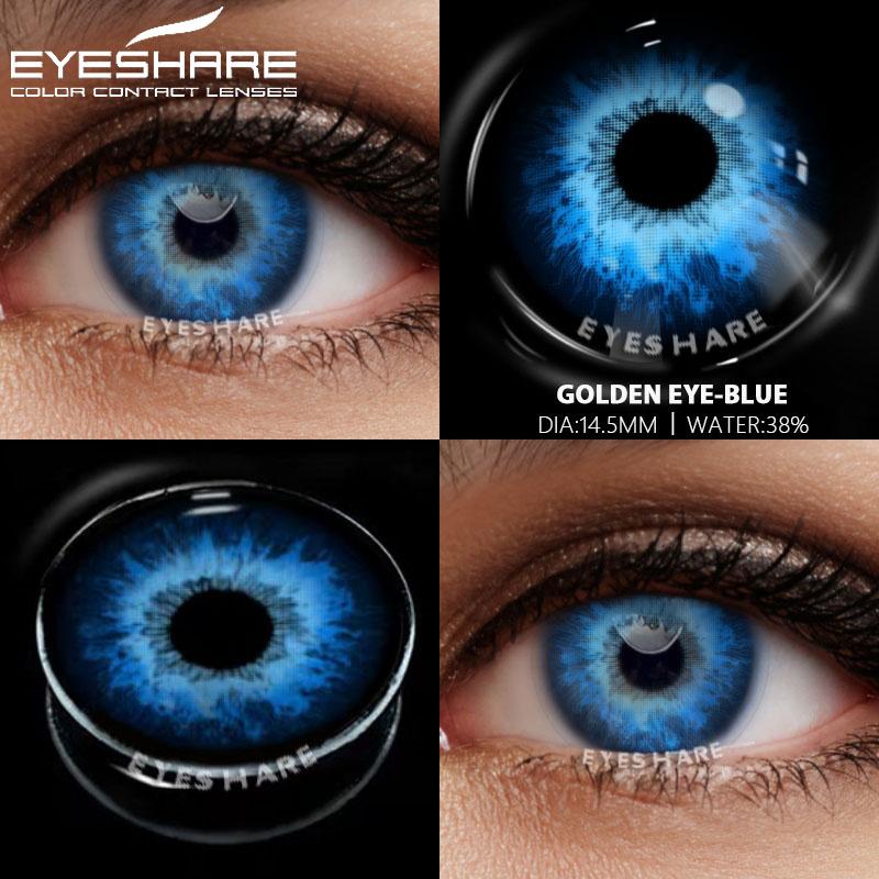 2pcs Halloween Colorful Contact Lenses for Eyes Anime Cosplay Eye Lenses Multicolored Lenses White Lenses Blue Eye Lens