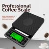 Brew Timer Digital Coffee Scale Pour Over Brewing 3kg Capacity 5kg Capacity Built-in Timer LCD Backlight Display
