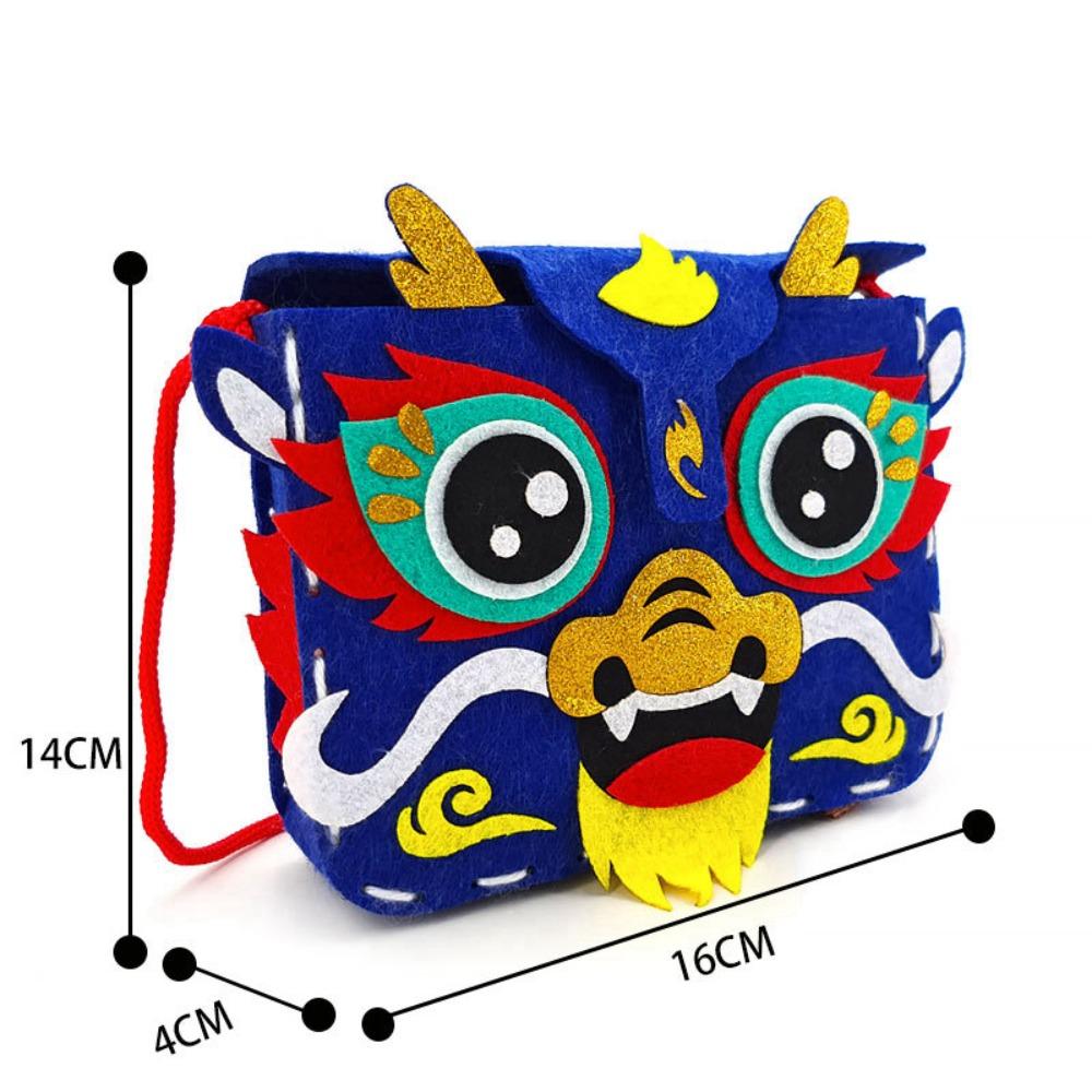 New Non-woven Fabric Handmade Bag Portable DIY Handbag Unfinished High-capacity Coin Purse New Year