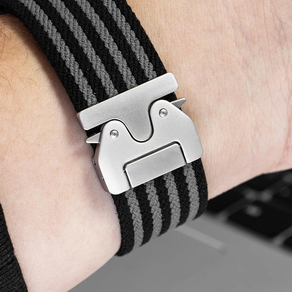 Universal 22mm Nylon Braided Elastic Band for Huawei Watch GT4 5 Pro 46mm Sport Strap for HUAWEI GT5 Amazfit Balance GTR 4/3 47mm Bracelet