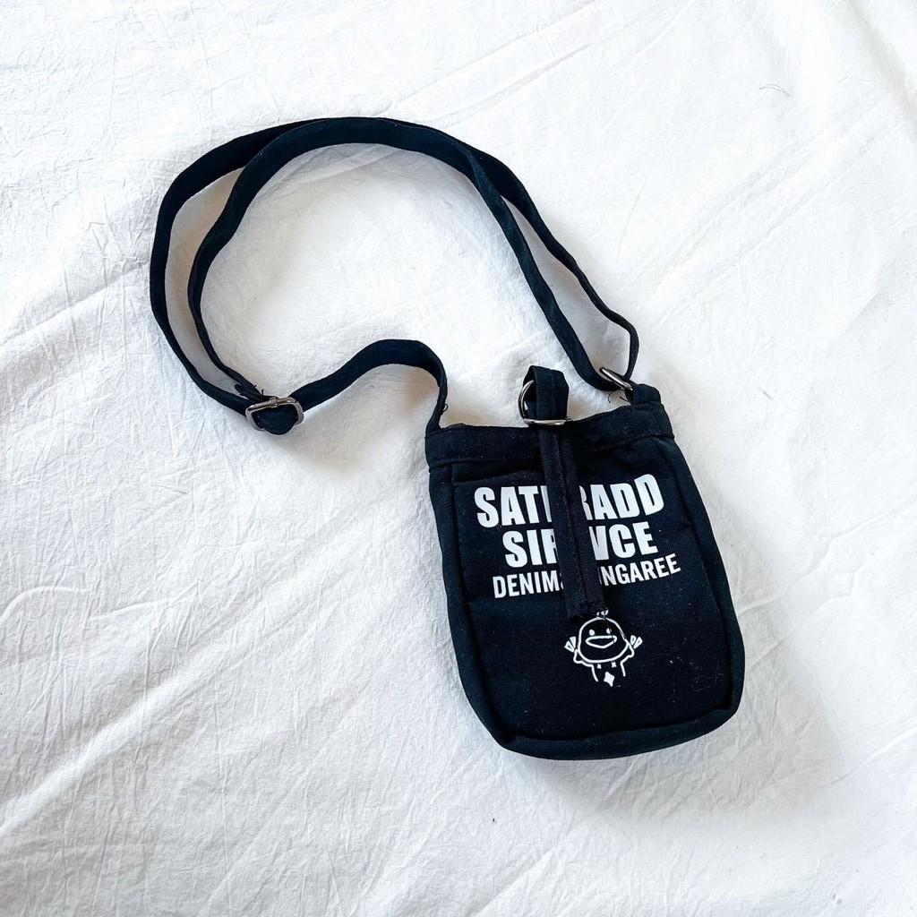 Canvas Childrens Crossbody Bag Withenglish Print Design And Storage For Daily