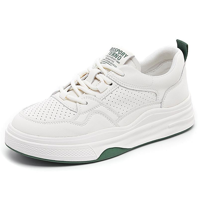 Leder kleine weiße Schuhe Damenschuhe Fahren weiche Sohle Koreanische Version von Sport und Freizeit vielseitig Leder Tide Marke flache Grundplatte Schuhe