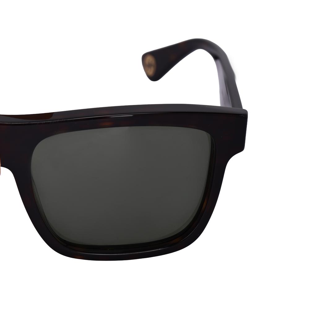 Gucci Occhiali da Sole Quadrati con Aste Logate Occhiali da Sole da Uomo Marrone GG1618S002