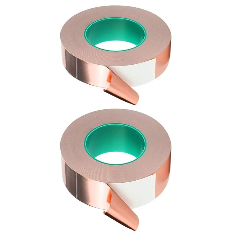 Cinta protectora de cobre autoadhesiva conductora contra caracoles, 30/50 mm x 20 m. Repelentes de caracoles para jardín.