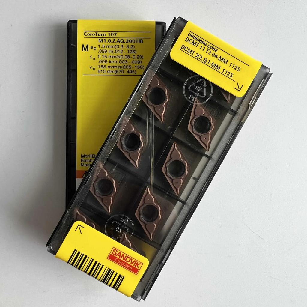 Original Sandvik / DCMT11T304-MM 1125  / CNC lathe carbide blade 10 Pcs