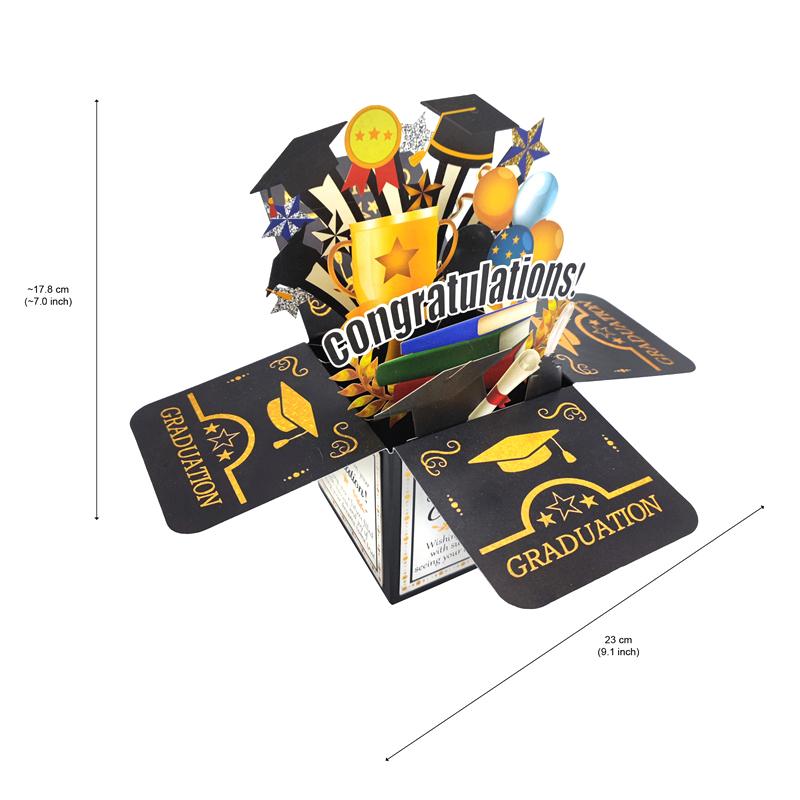 

Бумажная 3D Открытка Поздравление с Выпускным Ручной Работы Пожелание Поздравляю Выпускник Уникальная Смешная Подарочная Открытка на Выпускной Украшение для Вечеринки 1pc