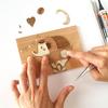 KINOWA "Miracle Circus" Wood Collage Original Handmade Kit Elephant Made in Japan
