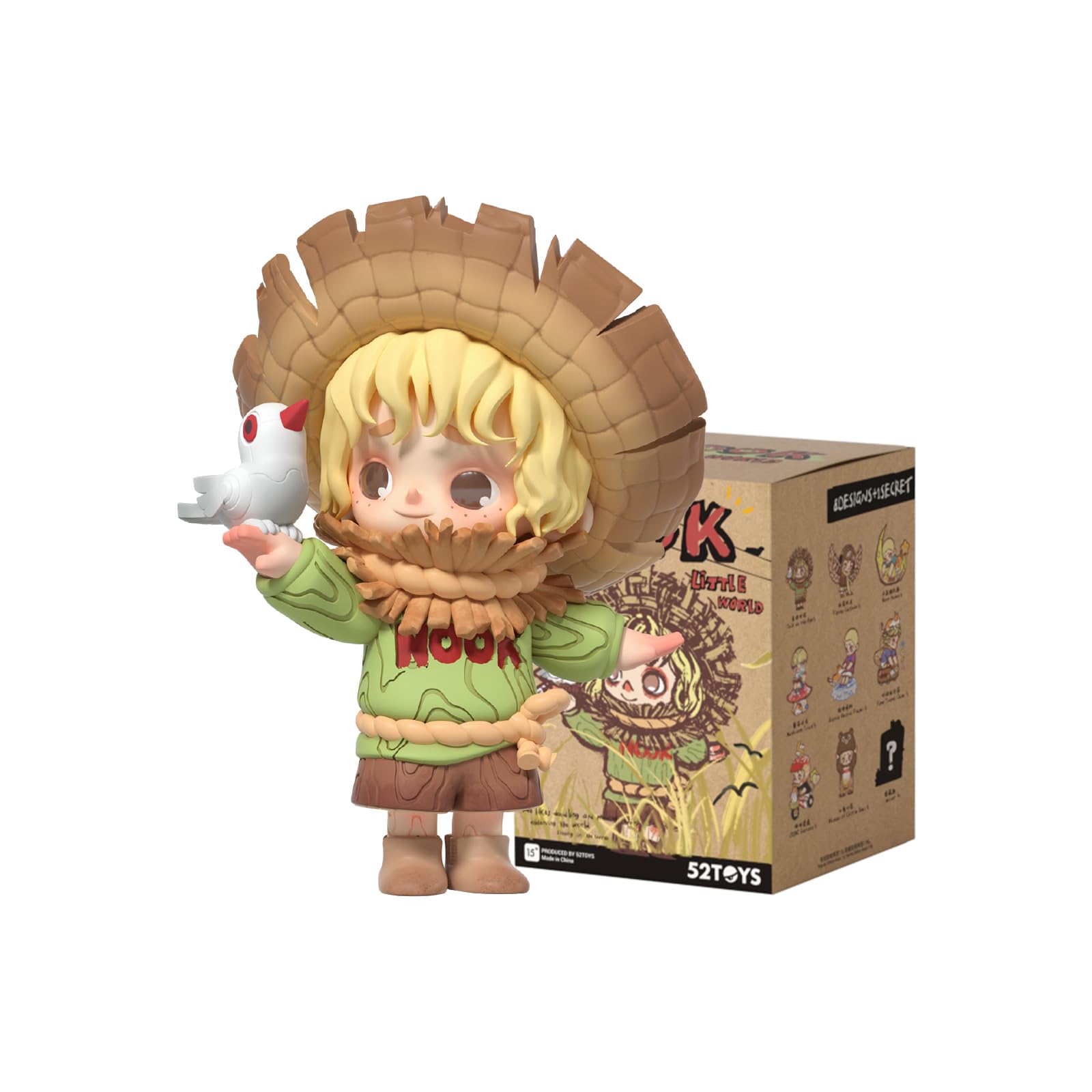 52TOYS BLINDBOX Little World Series Blind Box Trading Collectible Painted Desktop Perfect Gift for and Christmas Nook s Figure, Figure, Gachapon,