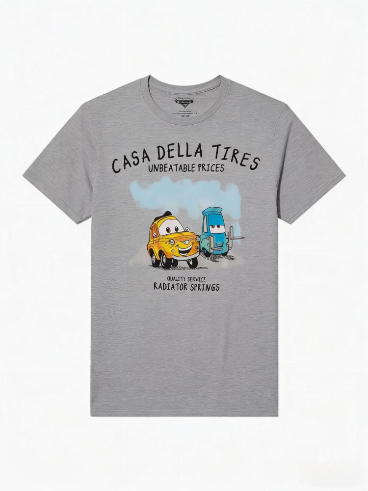 

2026 Pixar Cars Luigi Guido Racing Cartoon Graphic High Quality Womens TShirt Loose Plus Size Short Sleeve S