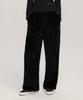 1993STUDIO W Velour Piping Elastic Waist Pants_Black