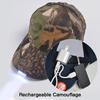 Outdoor Camping Night Fishing Peaked Cap Powered By USB / Button Battery Extended Brim Sun Hat LED Lighted Baseball Cap
