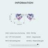 BAMOER 925 Sterling Silver Gradient Starry Stud Earrings Romantic Love Earrings For Women Girl Gift Fine Jewelry Everyday Wear