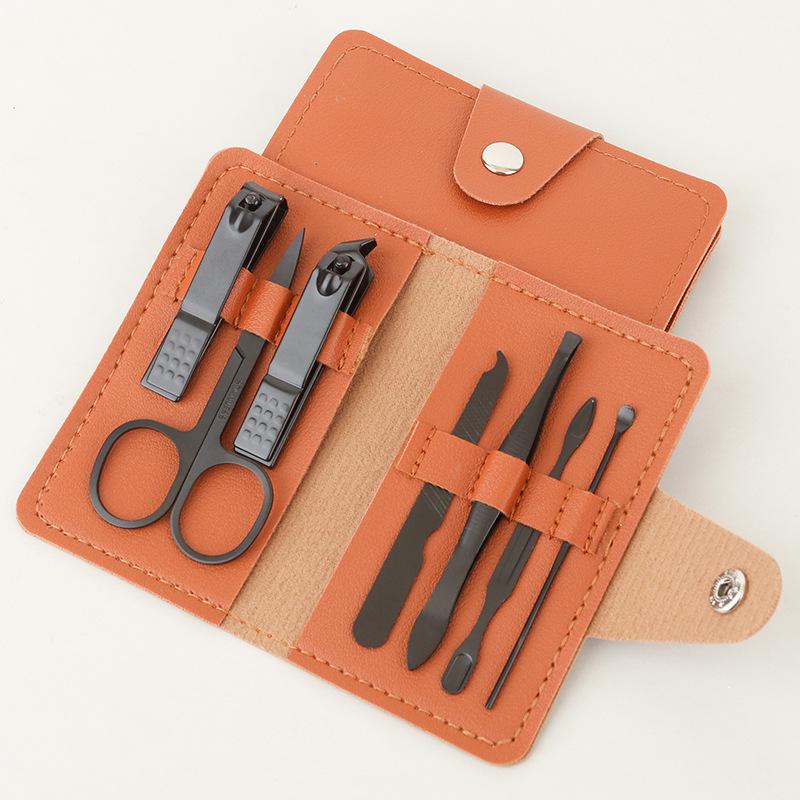 7-Piece Manicure Set: Nail Clippers, Pliers, Scissors & LOGO Print Gift Set