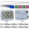 Back Rear Camera Lens Glass For iPhone 14 15 16 17 Pro Max Plus 13 MINI Lens Glass with Sticker Adhesive Glue Replacement +Tool