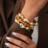 European and American Retro Acrylic Irregular Geometric Beaded Bracelet Ethnic Style Niche Jewelry