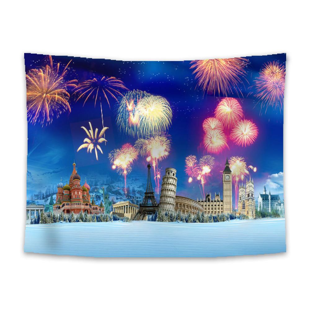 Christmas hanging cloth, wall cloth, background cloth, decorative cloth, room bedside tapestry, Nordic style tapestry