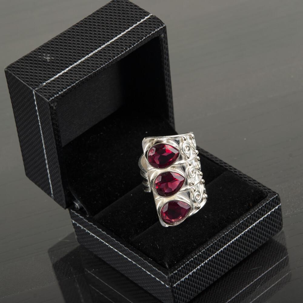 Pink Rubellite Gemstone 925 Stamped Silver Jewelry Handmade Partywear Pear Ring RR-20-5