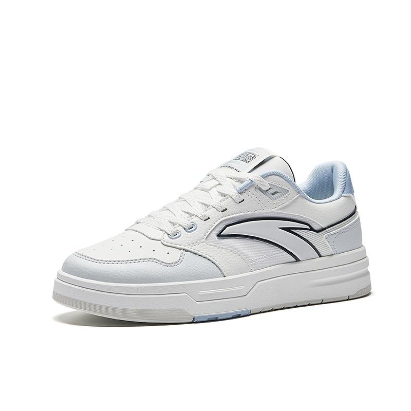 Anta Street Lite Slip Resistant Abrasion Resistant Low top Skateboard Shoes Women's White Gray Blue 122538051-2