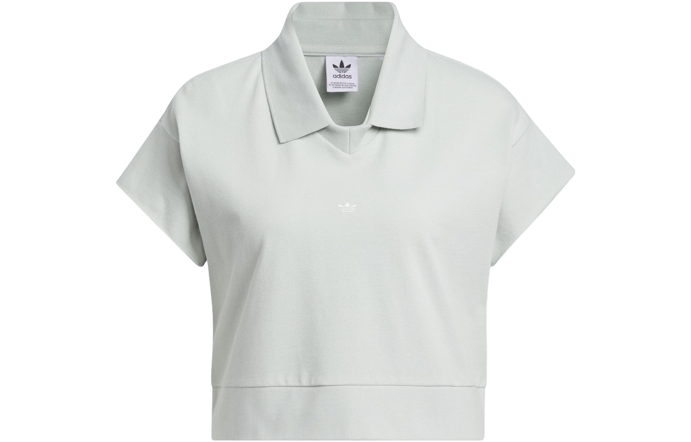 Adidas Originals Polo Shirt Women s Silver Gray IJ5225 XL