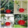 Feeder Hummingbird with 30 Feeding Ports Hanging Outdoor Bird Feeder Anti-Ant and Bee Garden Yard Decor Pet Bird Supplies