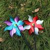 Eight Sequined Laser-Colored Bird Repellent Pinwheels for Farmland