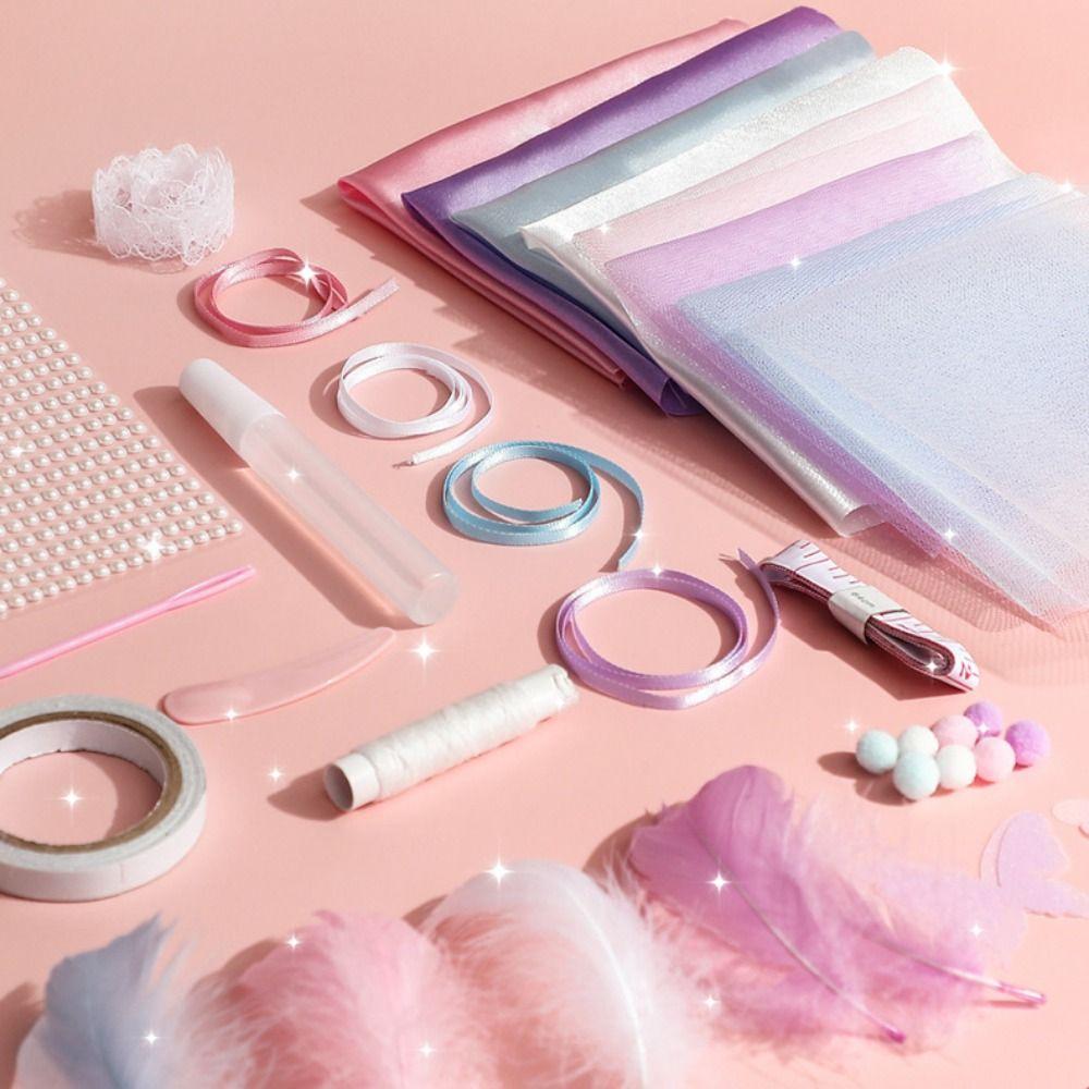 Handmade DIY Doll's Clothes Kit Skirt Doll's Dress Material  Doll Accessories