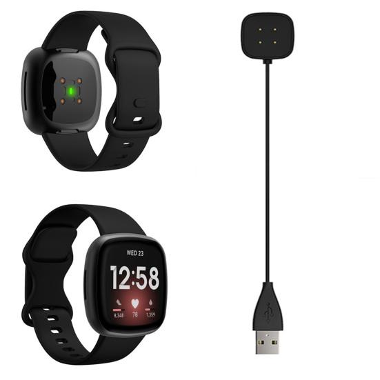 Portable 100cm Smart Watch Fast Charging Cable USB Charger for Fitbit-Versa3/Sense