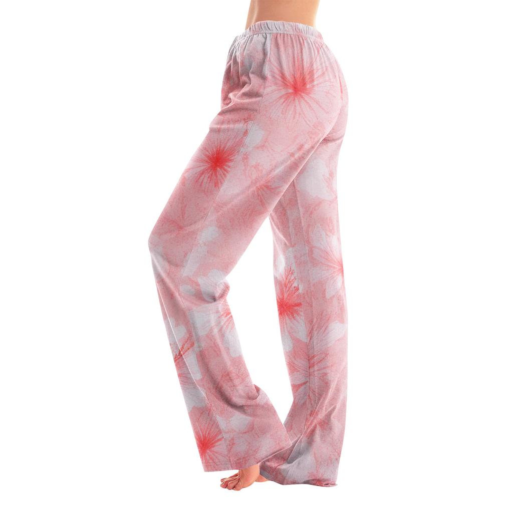 Anime-Pyjamahose, Nachtwäsche, lässige Hose mit Kordelzug und elastischer Taille, bequeme, gerade, lockere Yoga-Hose