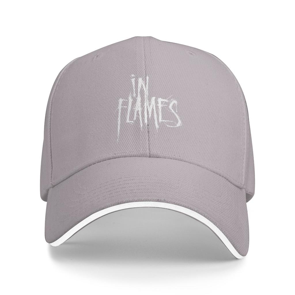 In Flames Rock Metal Band  Outfits Unisex Baseball Caps  Dad Hat Casual Outdoor Headwear Adjustable Fit Snapback Hat