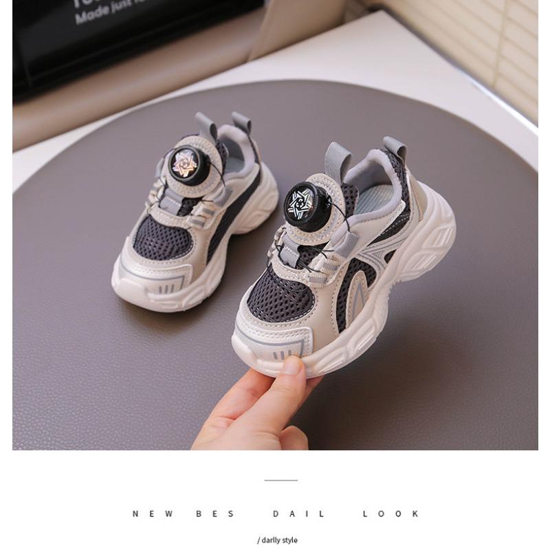 Children's sports shoes boys' shoes spring new medium and small children's mesh casual shoes running shoes girls' dad shoes