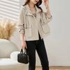 Women's Spring and Autumn Fashion Loose Casual Short Windbreaker Jacket - Hooded Top