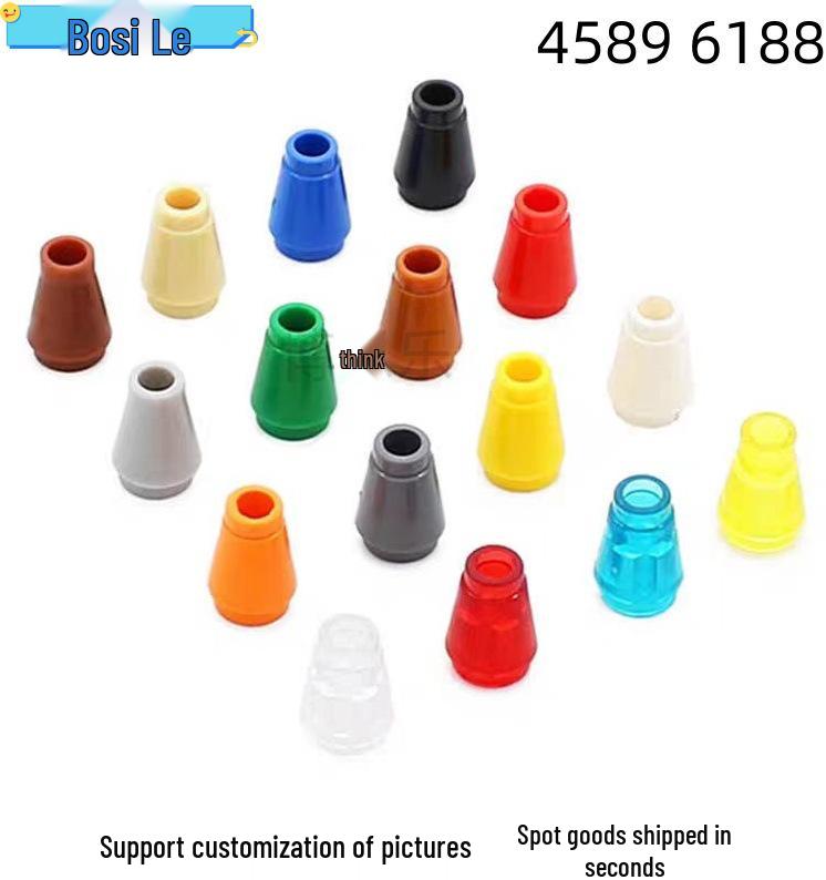 1x1 Cone Brick for LEGO 4589/59900/6188 Compatible Building Blocks Assembly Toy 100g (approx. 476 pieces)