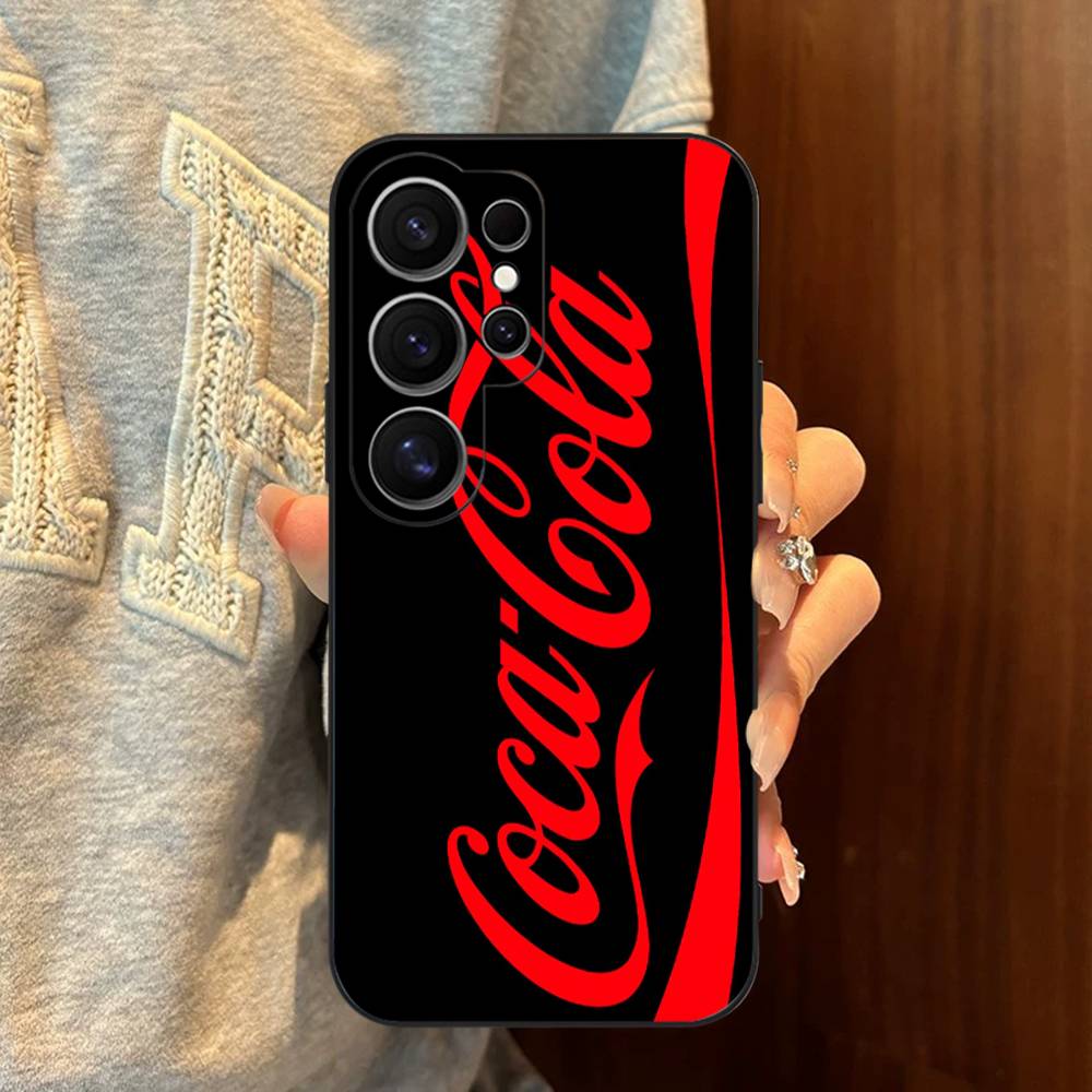 C-COCA Logo C-COLAS Phone Case For Samsung S 24 Fe 25 Ultra Plus 20 Lite 21 30 22 23 24 22 Ultra 5G Fundas
