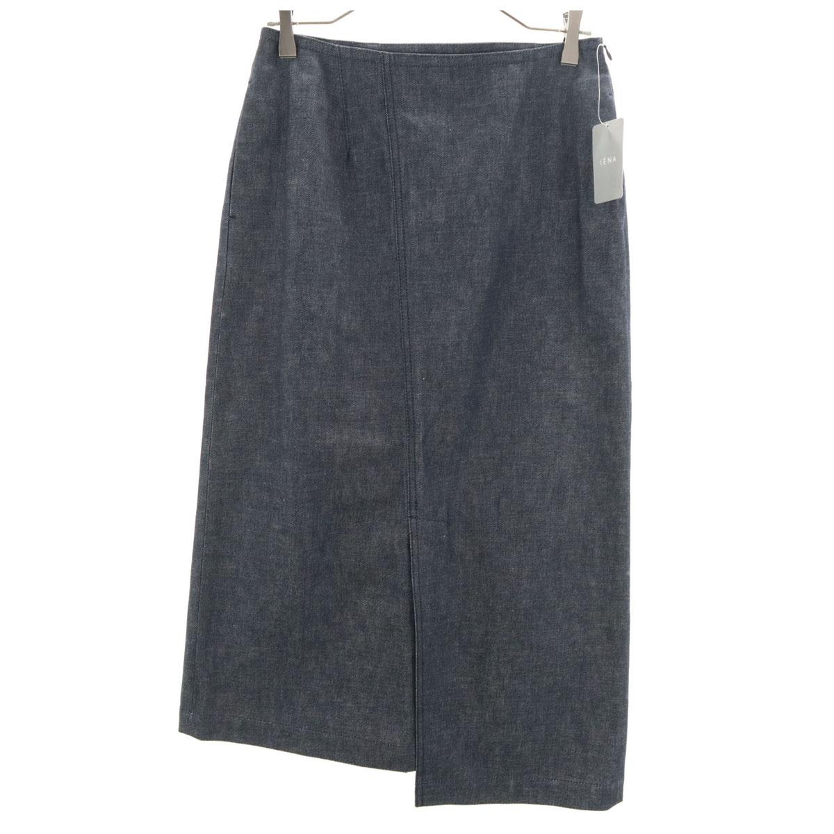 

неиспользованная юбка IENA из жесткого денима длиной макси, сделано в Японии, 38, темно-синяя система, женская, б/у