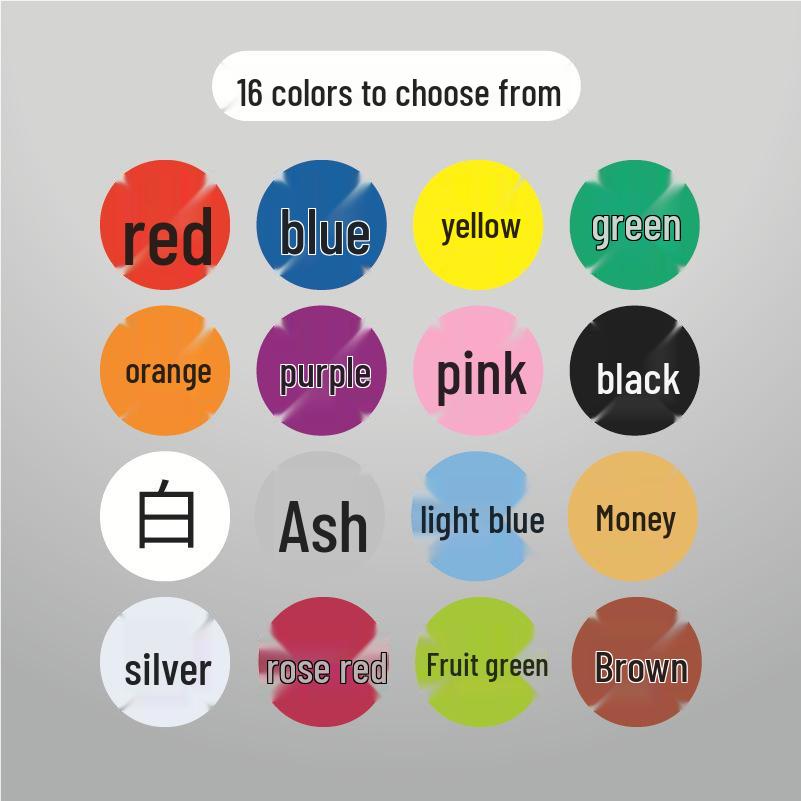 Colorful Round Self-Adhesive Label Stickers for Handwriting and Classification