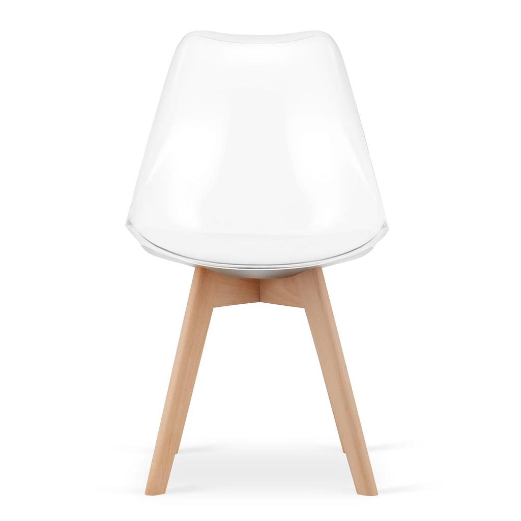 MARK chair - transparent / natural legs x 1