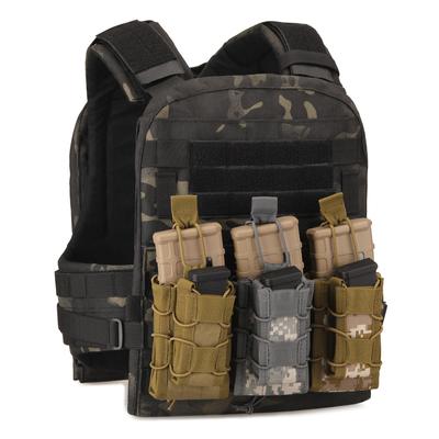 Taktische Molle-Doppelmagazintasche für Gewehre und Pistolen, Magazintaschen, 2-lagiger Halter, 9 mm/5,56 Zoll, Gürtel, Schnellbefestigung, Trägermagazin-Set