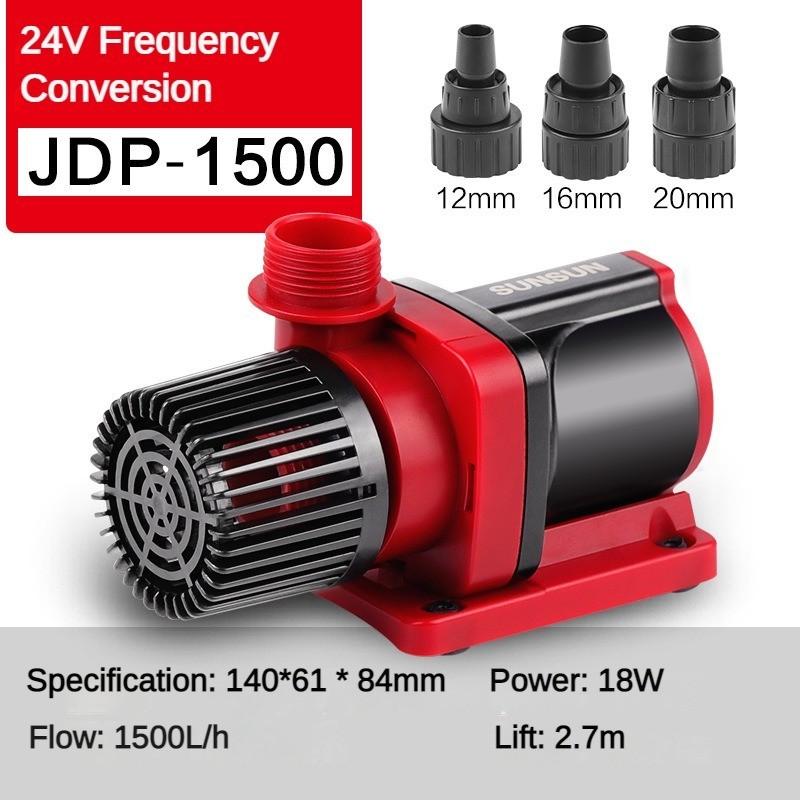 Bomba Submersível Silenciosa de Frequência Variável para Aquário 24V Bomba de Circulação Ajustável Bomba de Filtragem Específica para Aquário