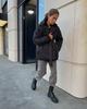 2024 Women's Winter Slimming Lapel Cotton Jacket - Thickened Solid Color Outerwear