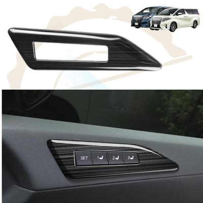 DodoxDIY Kompatybilny Alphard Vellfire Seria 30 Wczesny Późny Etap Ekskluzywne Części Wnętrza Pokrywa Panelu Przełącznika Fotela z Pamięcią Artykuły Samochodowe Czarny