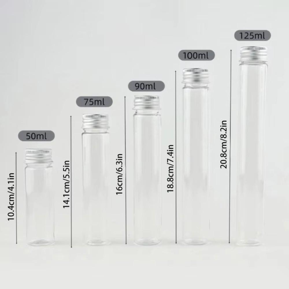 50-125ml Capacity Sealed Jars Aluminum Cap Empty Jars Portable Refillable Containers For Cosmetic