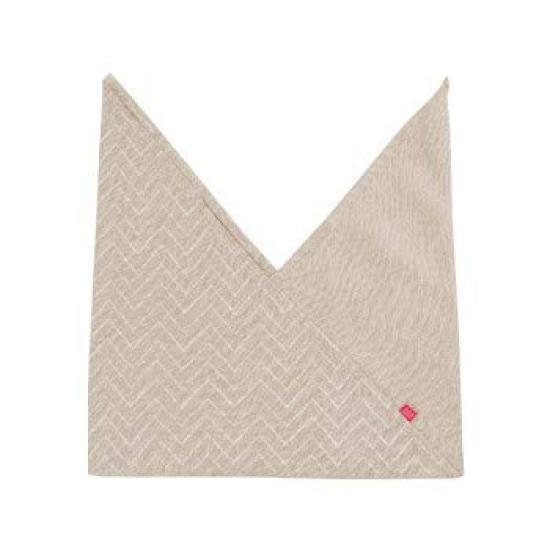 Masakazu Lunch IE Azuma Sashiko Bag, Pattern, White, 45-67760-5