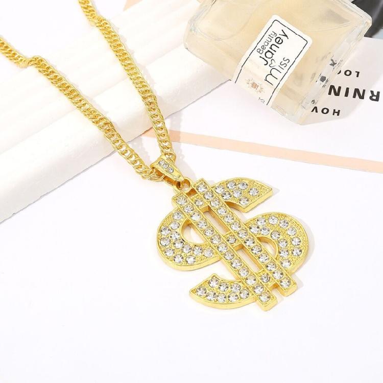 Set of 2 Durable Plastic Gold Chain Necklace Lightweight Neck Chain Comfortable