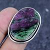 Ruby Zosite Gemstone 925 Sterling Silver Jewelry Ring Size 7