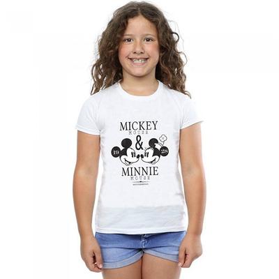 Girls Crush Mondays Mickey & Minnie Mouse Cotton T-Shirt